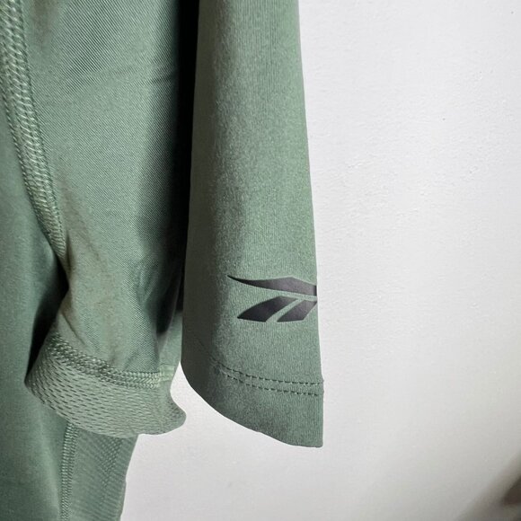 Reebok Men's Short Sleeve Performance Training Polo Shirt - Green Size S - Picture 6 of 7